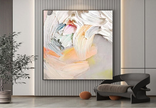 Handcrafted Abstract Painting, Modern Wall Art for Home Decor AB0040C