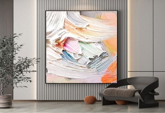 Handcrafted Abstract Painting, Modern Wall Art for Home Decor AB0041C