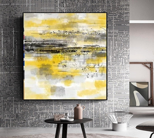 Handcrafted Abstract Painting, Modern Wall Art for Home Decor AB0042C