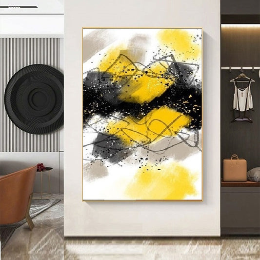 Handcrafted Abstract Painting, Modern Wall Art for Home Decor AB0043A