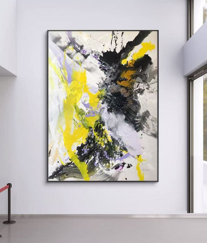 Handcrafted Abstract Painting, Modern Wall Art for Home Decor AB0044A