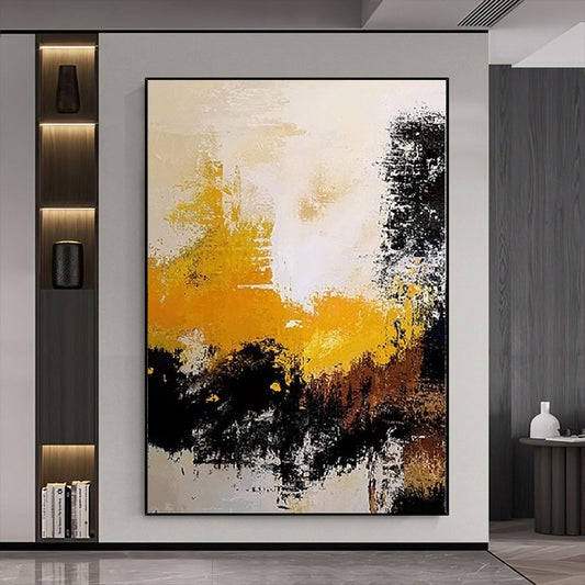 Handcrafted Abstract Painting, Modern Wall Art for Home Decor AB0045A