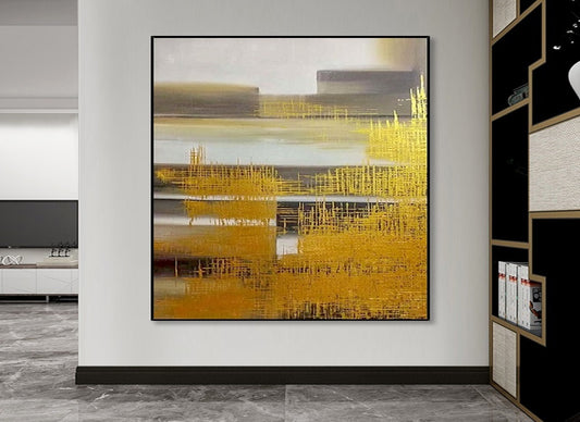 Handcrafted Abstract Painting, Modern Wall Art for Home Decor AB0047C