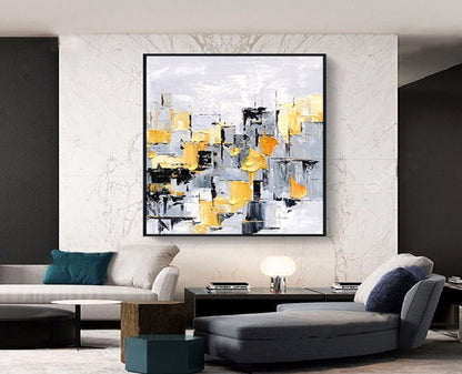 Handcrafted Abstract Painting, Modern Wall Art for Home Decor AB0048C