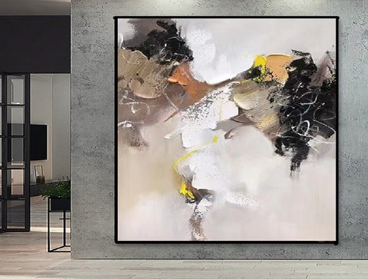 Handcrafted Abstract Painting, Modern Wall Art for Home Decor AB0053C