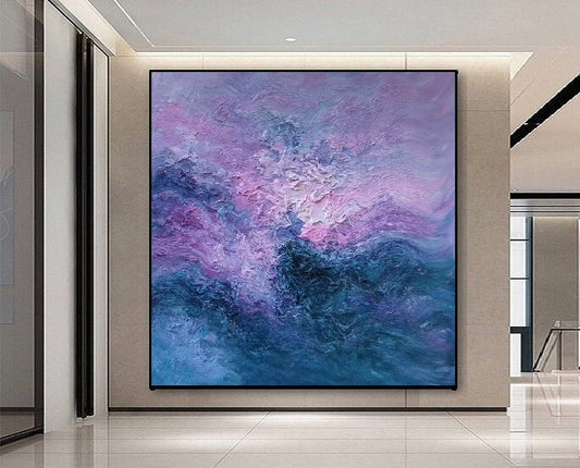 Handcrafted Abstract Painting, Modern Wall Art for Home Decor AB0056C