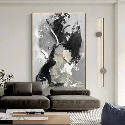Handcrafted Abstract Painting, Modern Wall Art for Home Decor AB0057A
