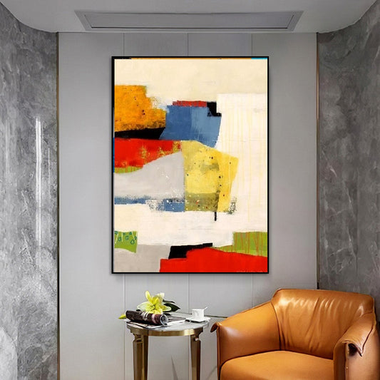 Handcrafted Abstract Painting, Modern Wall Art for Home Decor AB0060A