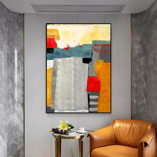 Handcrafted Abstract Painting, Modern Wall Art for Home Decor AB0061A