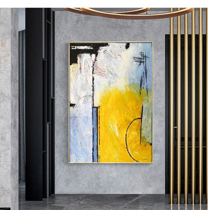 Handcrafted Abstract Painting, Modern Wall Art for Home Decor AB0062A