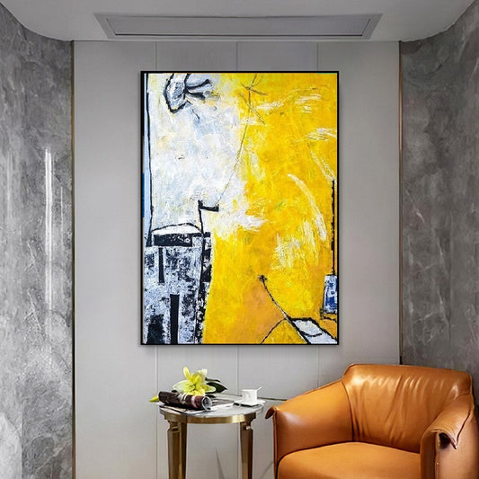 Handcrafted Abstract Painting, Modern Wall Art for Home Decor AB0063A