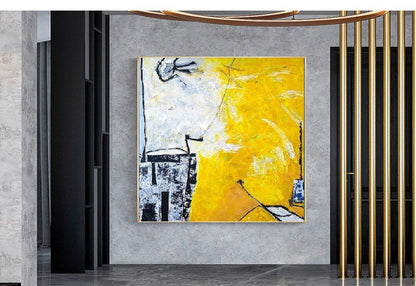 Handcrafted Abstract Painting, Modern Wall Art for Home Decor AB0063C