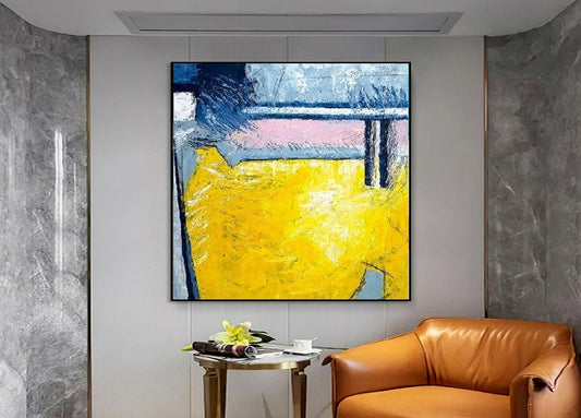 Handcrafted Abstract Painting, Modern Wall Art for Home Decor AB0064C