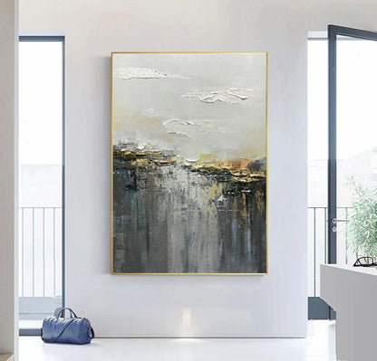 Handcrafted Abstract Painting, Modern Wall Art for Home Decor AB0066A
