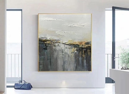 Handcrafted Abstract Painting, Modern Wall Art for Home Decor AB0066C