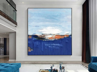 Handcrafted Abstract Painting, Modern Wall Art for Home Decor AB0068C