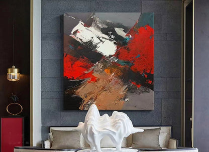 Handcrafted Abstract Painting, Modern Wall Art for Home Decor AB0074C