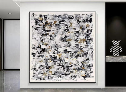 Handcrafted Abstract Painting, Modern Wall Art for Home Decor AB0075C