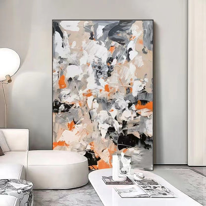 Handcrafted Abstract Painting, Modern Wall Art for Home Decor AB0082A