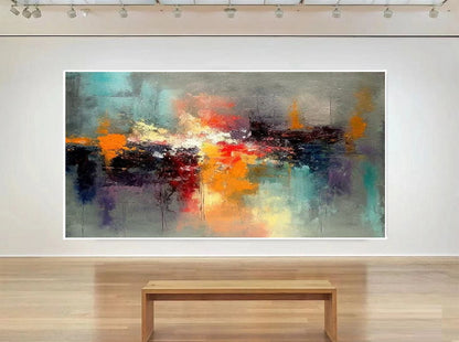 Handcrafted Abstract Painting, Modern Wall Art for Home Decor AB0088B
