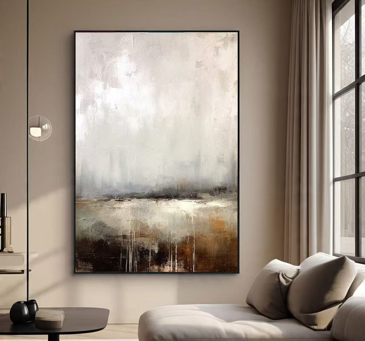 Handcrafted Abstract Painting, Modern Wall Art for Home Decor AB0090A