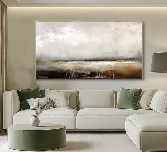 Handcrafted Abstract Painting, Modern Wall Art for Home Decor AB0090B