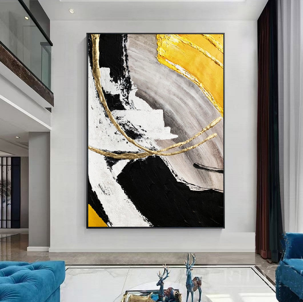Handcrafted Abstract Painting Fine Wall Art For Homedecor AB1002