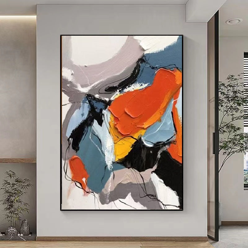 Handcrafted Abstract Painting Fine Wall Art For Homedecor AB1010