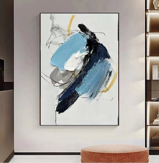 Handcrafted Abstract Painting Fine Wall Art For Homedecor AB1013