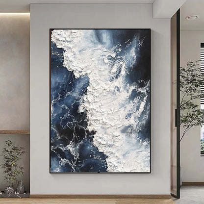 Handcrafted Abstract Painting Fine Wall Art For Homedecor AB1018B