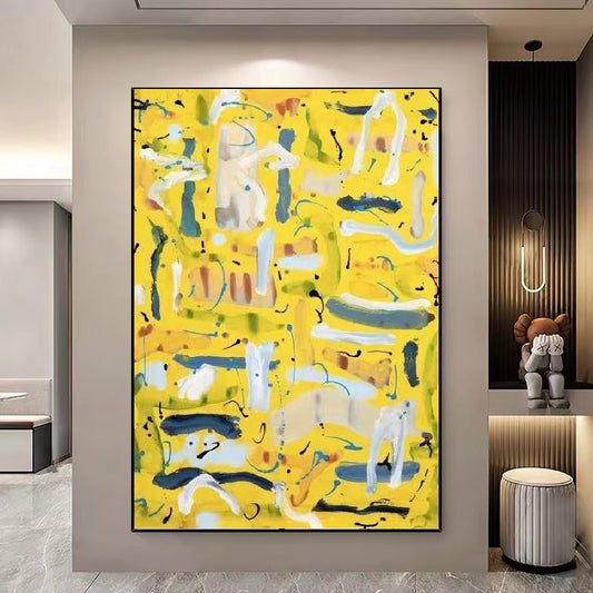 Handcrafted Abstract Painting Fine Wall Art For Homedecor AB1021A
