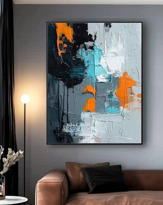 Handcrafted Abstract Painting Fine Wall Art For Homedecor AB1022