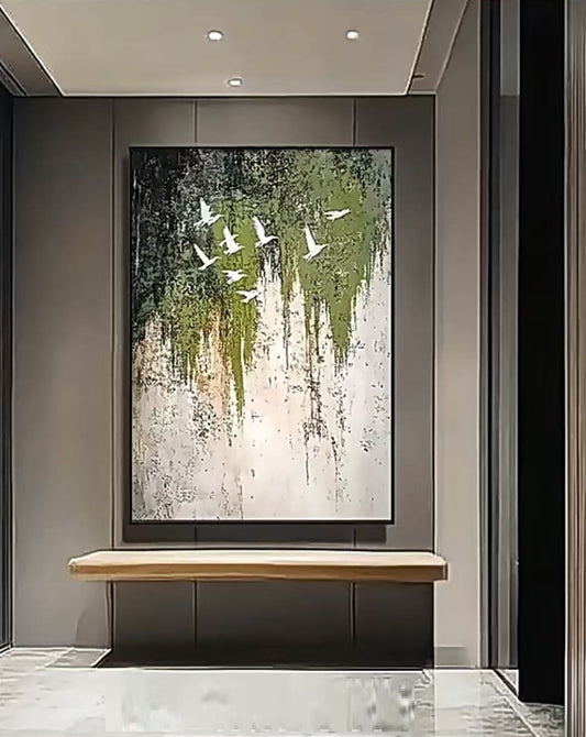 Handcrafted Abstract Painting Fine Wall Art For Homedecor AB1025