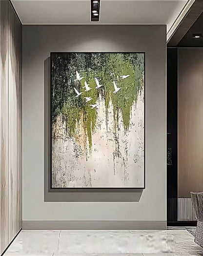 Handcrafted Abstract Painting Fine Wall Art For Homedecor AB1025