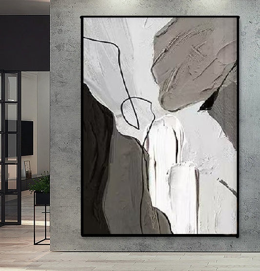 Handcrafted Abstract Painting Fine Wall Art For Homedecor AB1040B