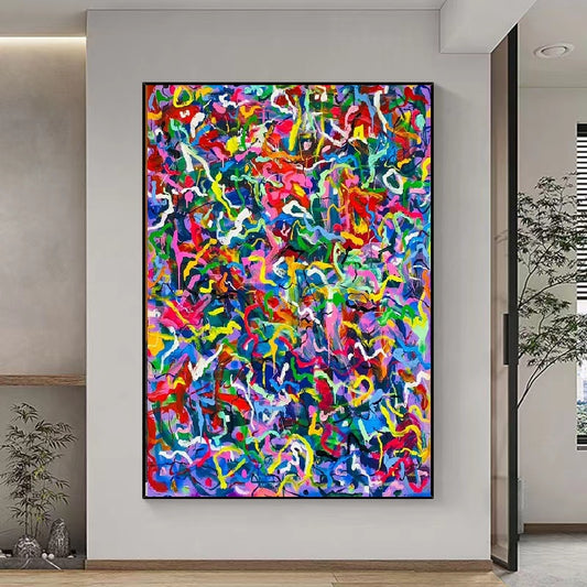 Handcrafted Abstract Painting Fine Wall Art For Homedecor AB1063