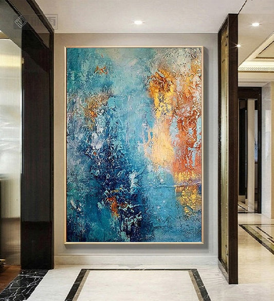 Handcrafted Abstract Painting Fine Wall Art For Homedecor AB1079