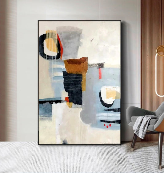 Handcrafted Abstract Painting Fine Wall Art For Homedecor AB1082B