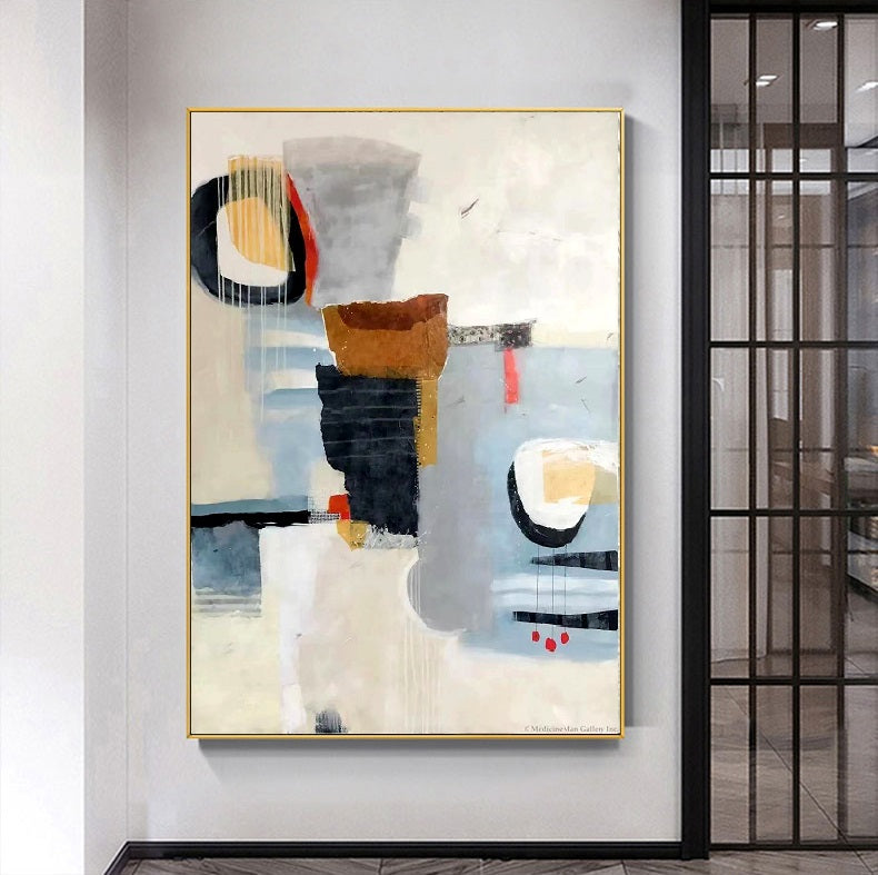 Handcrafted Abstract Painting Fine Wall Art For Homedecor AB1082B
