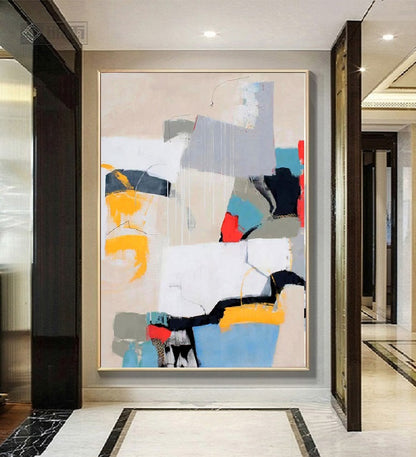 Handcrafted Abstract Painting Fine Wall Art For Homedecor AB1082C