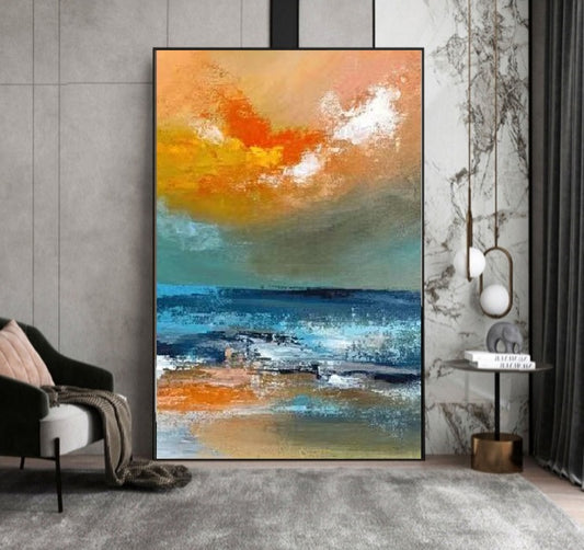 Handcrafted Abstract Painting Fine Wall Art For Homedecor AB1088