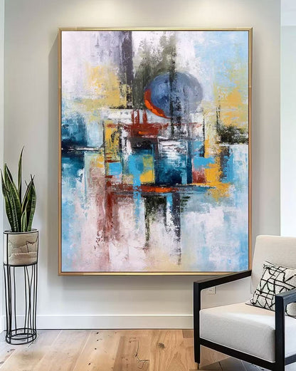 Handcrafted Abstract Painting Fine Wall Art For Homedecor AB1098