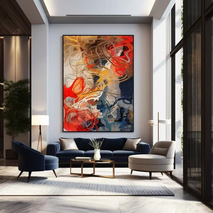 Handcrafted Abstract Painting Fine Wall Art For Homedecor AB1104