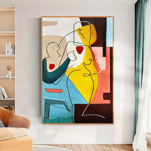Handcrafted Abstract Painting Fine Wall Art For Homedecor AB1106