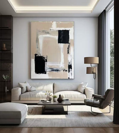 Handcrafted Abstract Painting, Modern Wall Art for Home Decor AB1117