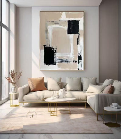 Handcrafted Abstract Painting, Modern Wall Art for Home Decor AB1117
