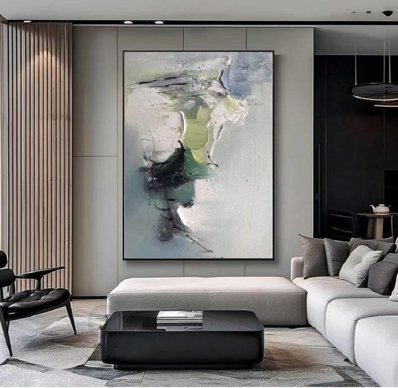 Handcrafted Abstract Painting, Modern Wall Art for Home Decor AB1118