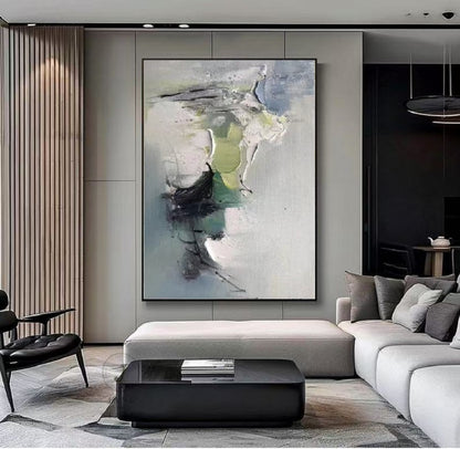Handcrafted Abstract Painting, Modern Wall Art for Home Decor AB1118