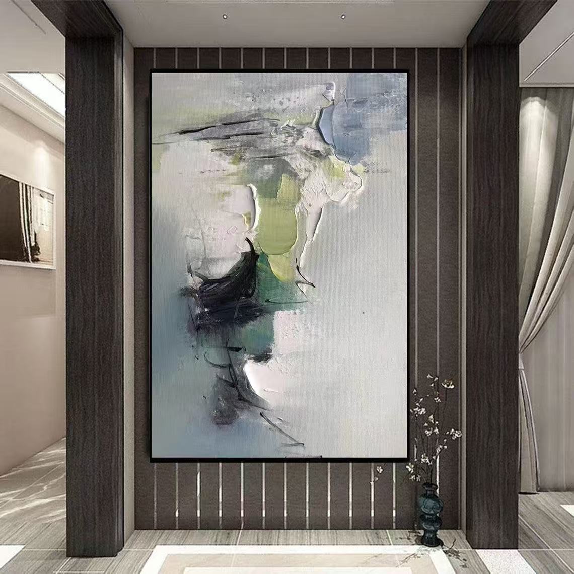 Handcrafted Abstract Painting, Modern Wall Art for Home Decor AB1118