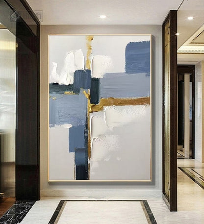 Handcrafted Abstract Painting, Modern Wall Art for Home Decor AB1119